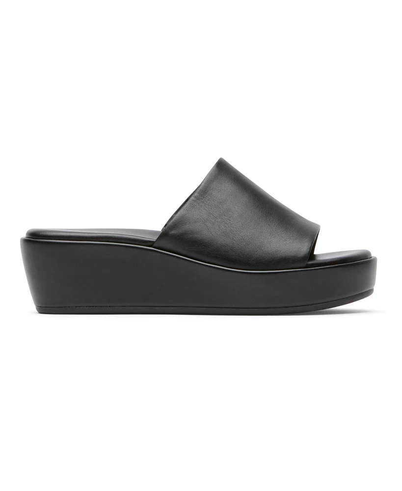 Rockport Women's Aubriella Slide Slip-On Wedge Sandals