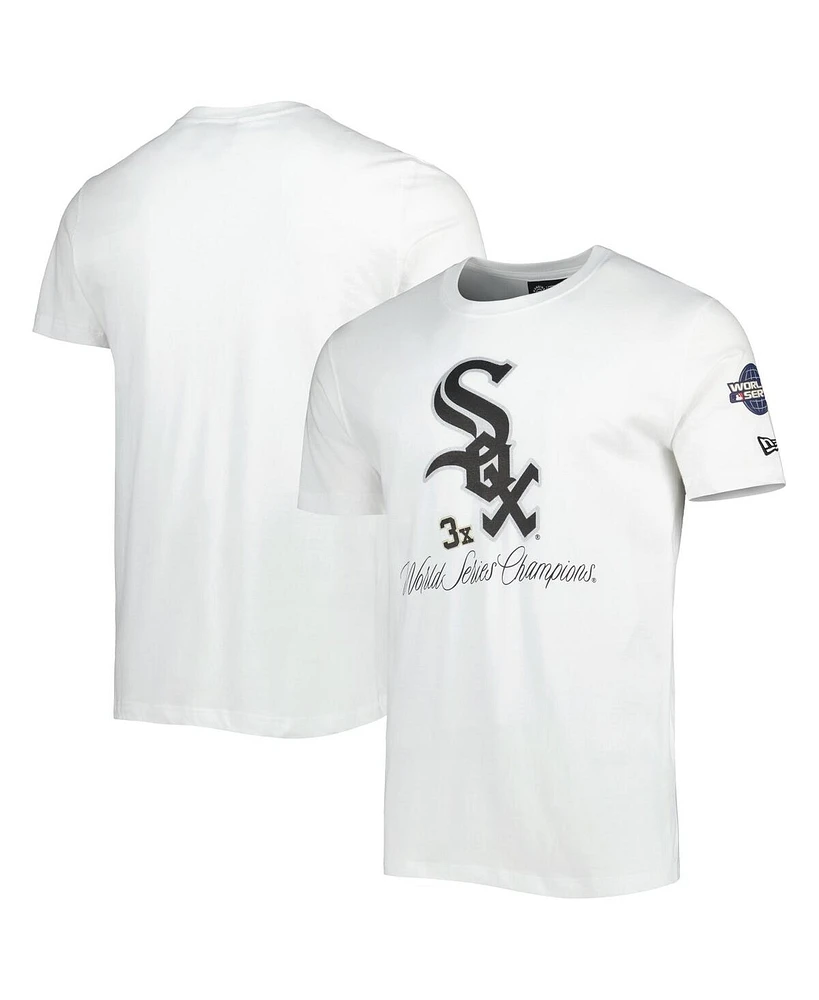 Men's New Era White Chicago White Sox Historical Championship T-shirt