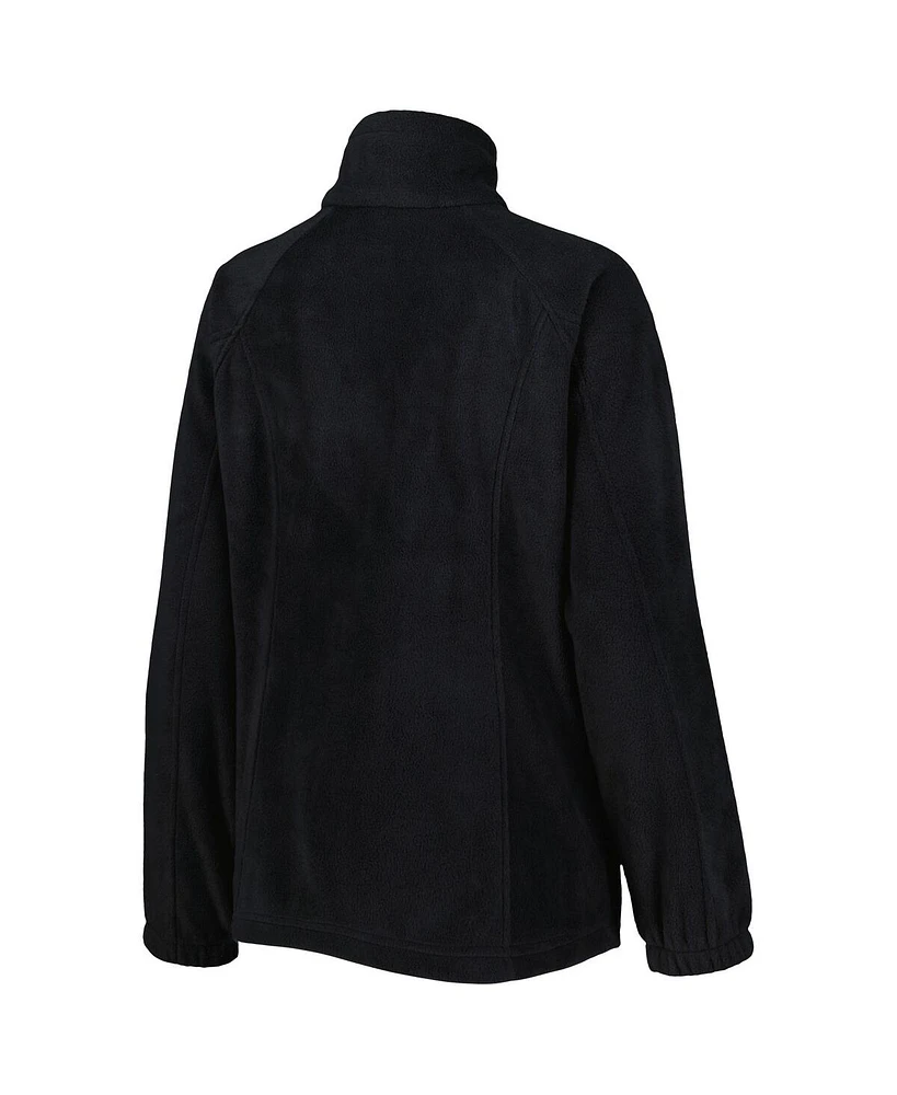 Women's Columbia Black Chicago Bulls Benton Springs Raglan Full-Zip Jacket