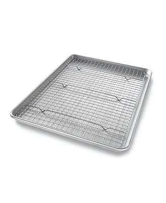 Usa Pan Half Sheet with Baking Rack Set