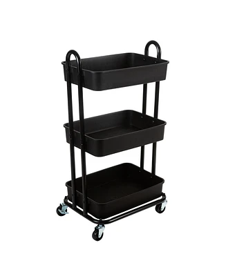 Organize it All 3 Tier Rolling Multifunctional Storage Cart