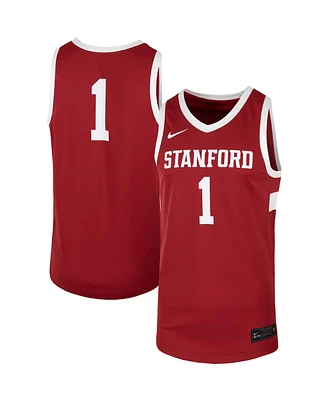 Men's Nike #1 Cardinal Stanford Cardinal Team Replica Basketball Jersey