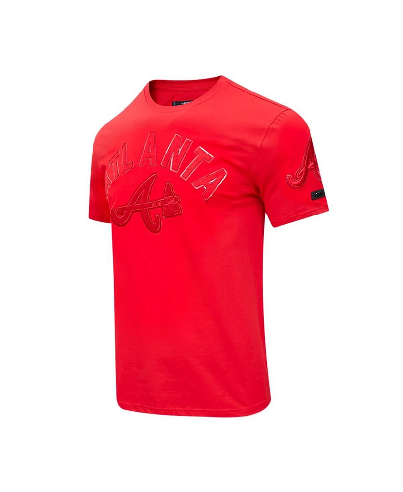 Men's Pro Standard Atlanta Braves Classic Triple Red T-shirt