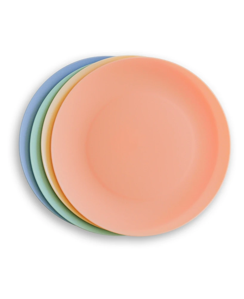 Abode Homewares Essential Polypropylene Dinner Plate Assorted 4 Pack