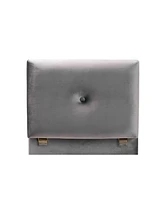 Baxton Studio Elias Modern and Contemporary Velvet Fabric Upholstered Finished Wood Storage Ottoman