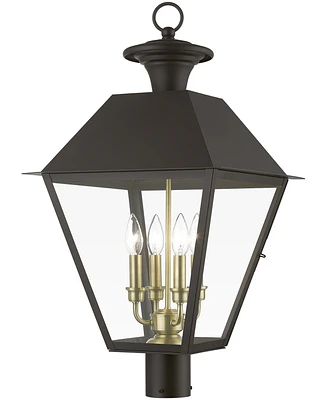 Livex Wentworth 4 Light Outdoor Extra Large Post Top Lantern