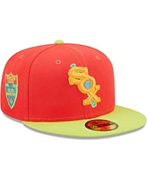 Men's New Era Red and Neon Green Chicago White Sox Lava Highlighter Combo 59FIFTY Fitted Hat