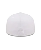Men's New Era Miami Marlins White on White 59FIFTY Fitted Hat