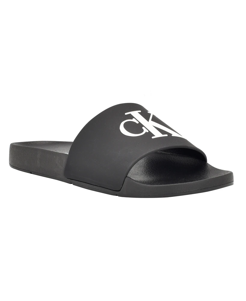 Calvin Klein Women's Arin Logo Beach Slide Sandals