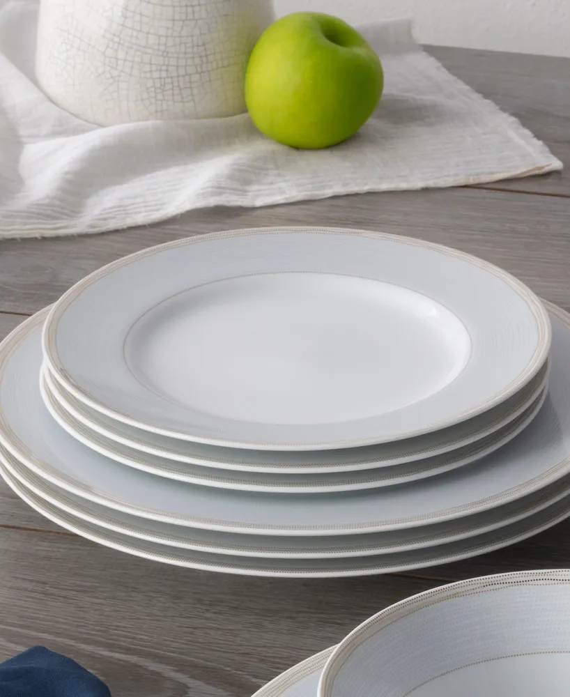 Noritake Linen Road Set of 4 Salad Plates, Service For 4