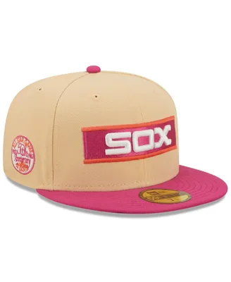 Men's New Era Orange, Pink Chicago White Sox 1933 Mlb All-Star Game 50th Anniversary Mango Passion 59FIFTY Fitted Hat