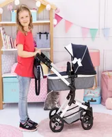 Bayer Design Dolls Blue, Grey, White Pram Neo Vario