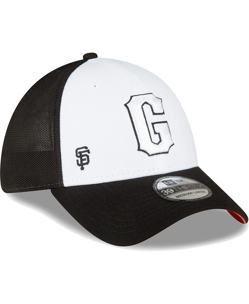 Men's New Era Black, White San Francisco Giants 2023 On-Field Batting Practice 39THIRTY Flex Hat