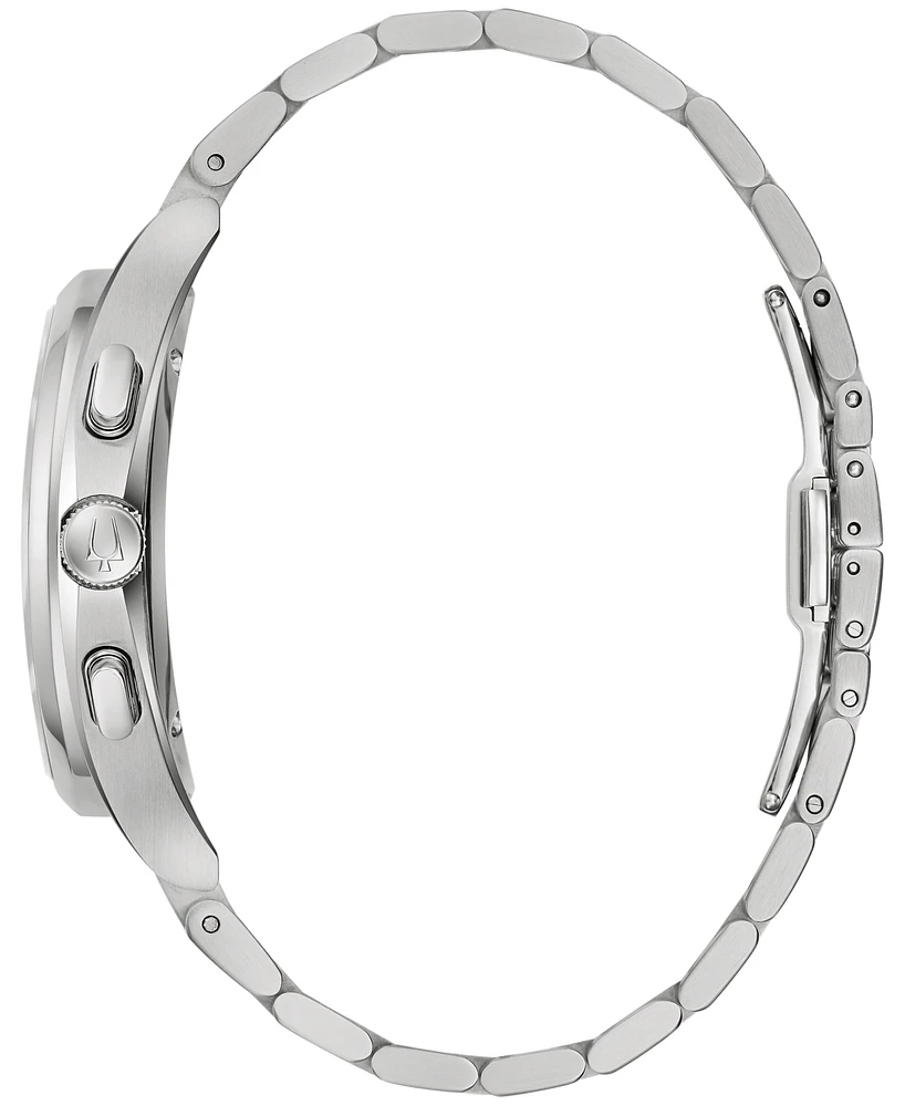 Bulova Men's Chronograph Curv Stainless Steel Bracelet Watch 44mm