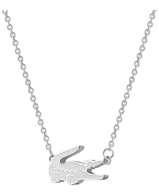 Lacoste Stainless Steel Crocodile Necklace