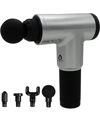 Pursonic Deep Tissue Massage Gun: Cordless, rechargeable, 6-speed massager for deep muscle relief. 3-hour battery life.