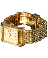 Tory Burch Women's Eleanor Gold-Tone Stainless Steel Bracelet Watch 34mm