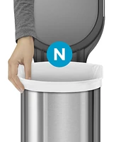 simplehuman Code N 100pk Custom Fit Liners with 5 Quick Dispense Packs, 45-50L Kitchen Trash Bag Liners