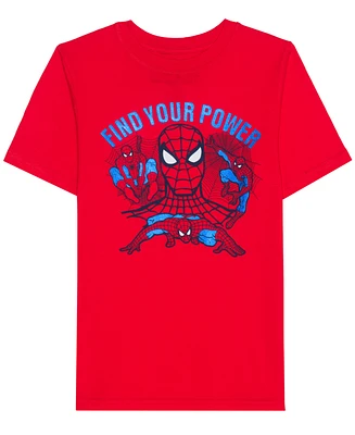 Spider Man Big Boys Find Your Power Short Sleeve Graphic T-shirt