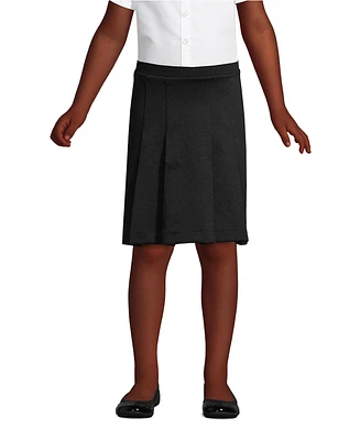 Lands' End Little Girls Ponte Pleat Skirt at the Knee
