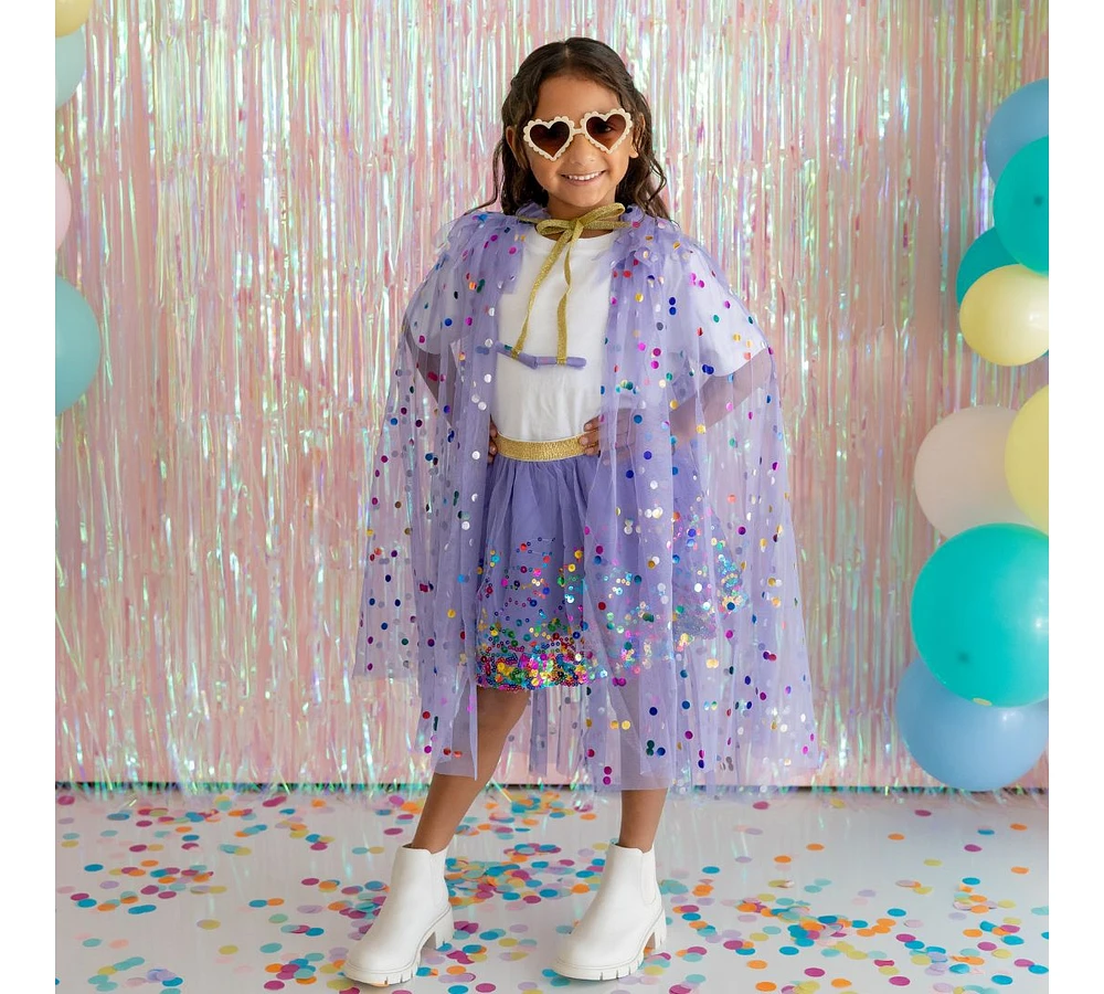 Sweet Wink Little and Big Girls Lavender Confetti Tutu Skirts
