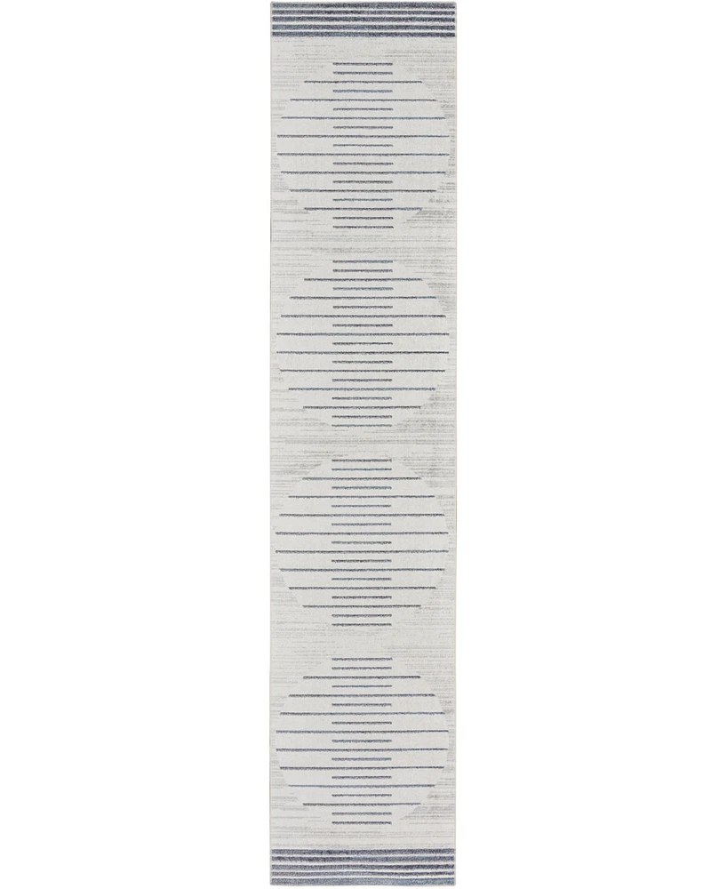 Nourison Home Astra Machine Washable ASW04 2'2" x 10' Runner Area Rug