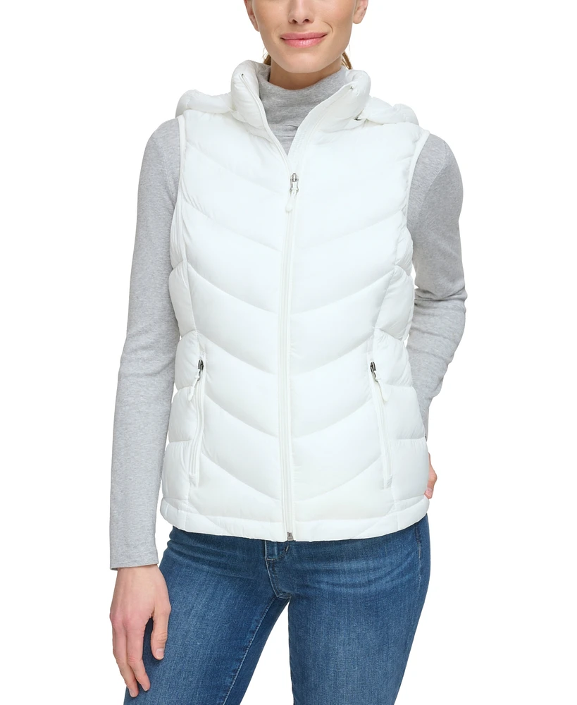 Charter Club Women's Packable Hooded Puffer Vest