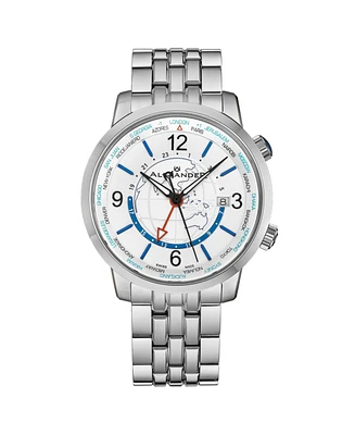 Alexander Men's Journeyman 2 Silver-Tone Stainless Steel , Silver-Tone Dial