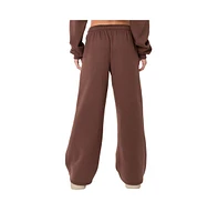 Edikted Women's Brenna low rise wide sweatpants