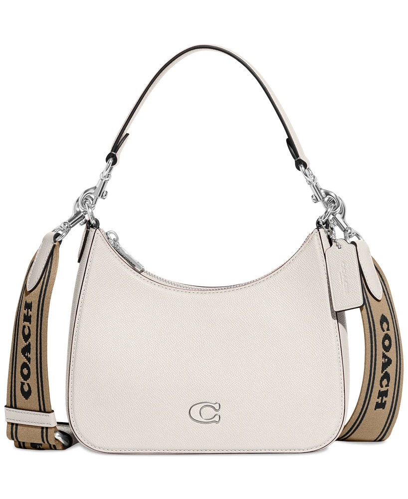 Coach Small Crossgrain Leather Hobo Crossbody Bag