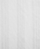 Tahari Home Donna Stripe Sheer Grommet 4-Piece Curtain Panel Set, 152" x 84"