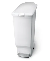 simplehuman 40 Liter Plastic Slim Rectangular Step Kitchen Trash Can