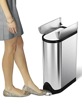 simplehuman 18 Liter Butterfly Lid Kitchen Trash Can