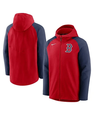 Men's Nike Red, Navy Boston Red Sox Authentic Collection Performance Raglan Full-Zip Hoodie