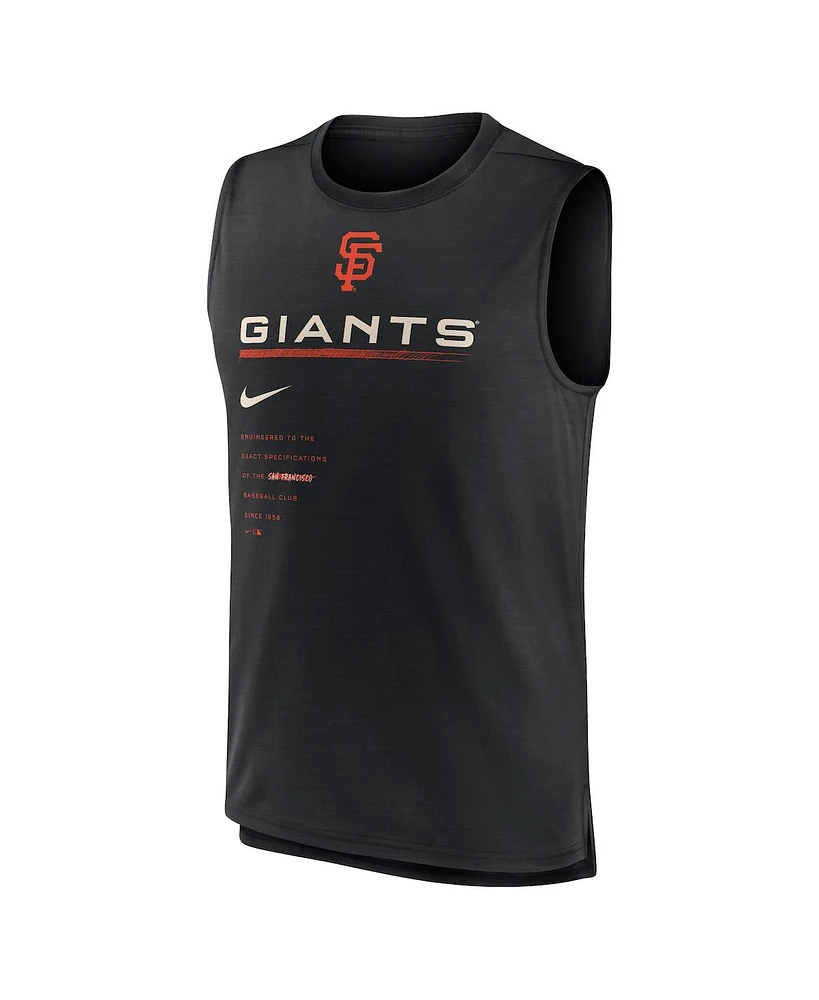Men's Nike Black San Francisco Giants Exceed Performance Tank Top