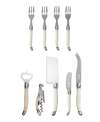 French Home Laguiole Essential 9-Piece Charcuterie and Barware Set with Handles