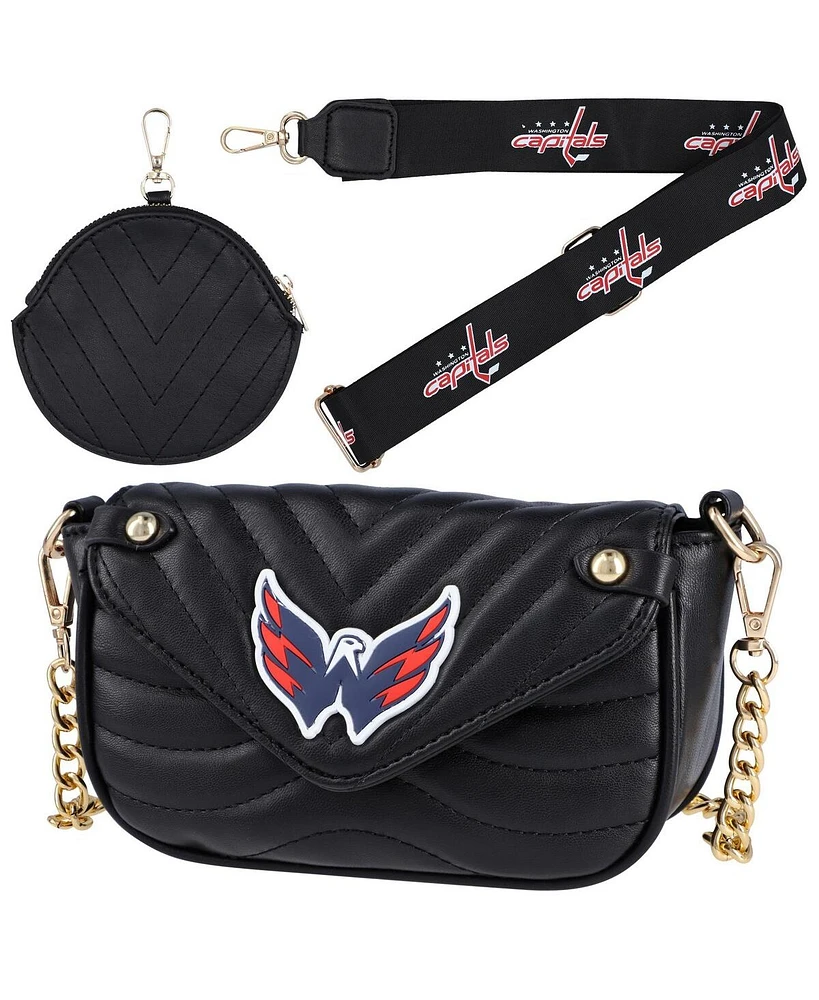 Women's Cuce Washington Capitals Leather Strap Bag