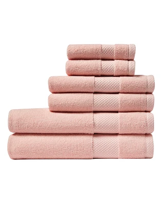 Lacoste Home Heritage Anti-Microbial Supima Cotton 6 Piece Bath Towel Set