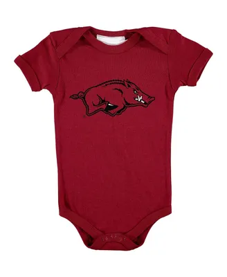 Infant Boys and Girls Cardinal Arkansas Razorbacks Big Logo Bodysuit