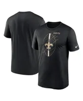 Men's Nike Black New Orleans Saints Legend Icon Performance T-shirt