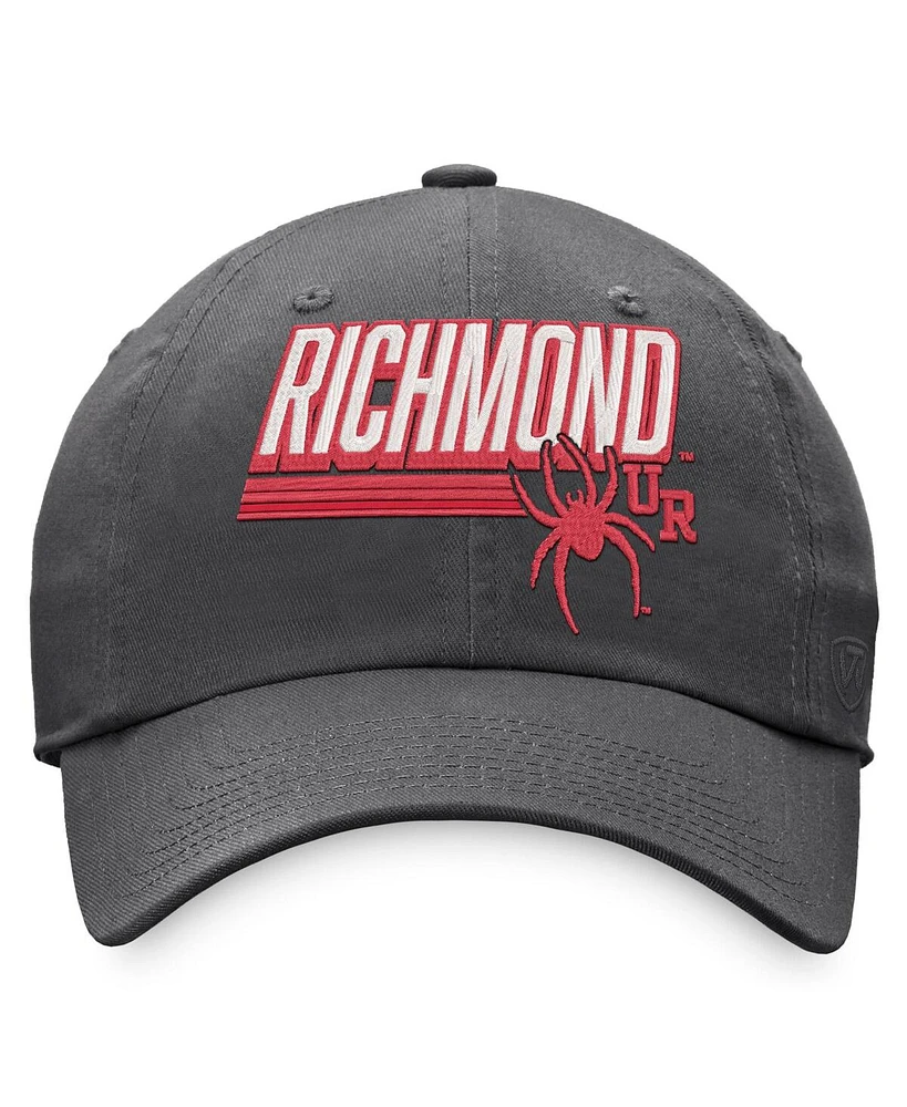 Men's Top of the World Charcoal Richmond Spiders Slice Adjustable Hat