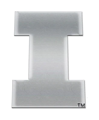 Wincraft Illinois Fighting Illini Free-Form Chrome Auto Emblem Decal