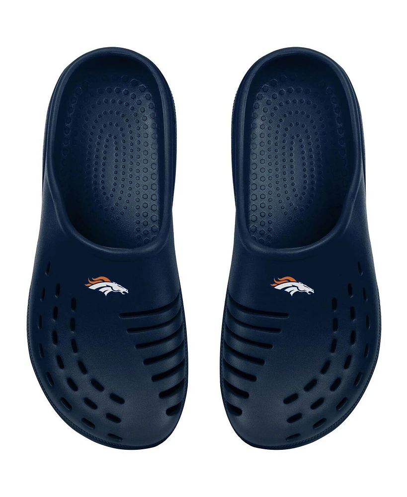 Youth Boys and Girls Foco Navy Denver Broncos Sunny Day Clogs