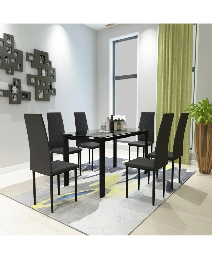 7-Piece Dining Table Set, Dining Table And Chair