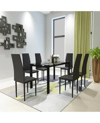 7-Piece Dining Table Set, Dining Table And Chair