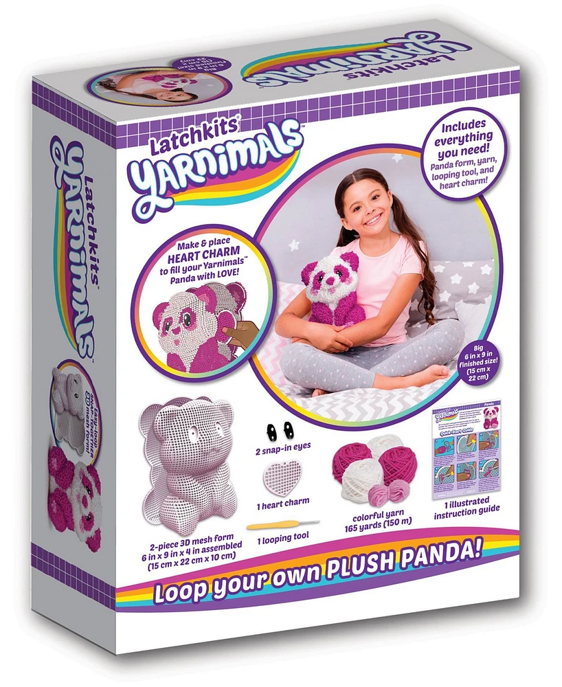 Playmonster LatchSets Yarnimals Panda Toy