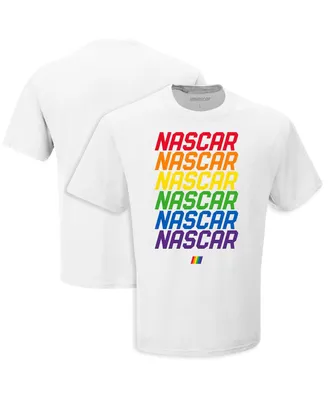 Men's Checkered Flag Sports White Nascar Repeat T-shirt