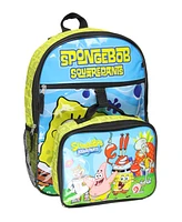 Nickelodeon SpongeBob SquarePants Characters Squidward Patrick Mr. Krabs Sandy Plankton Gary 5 Pc Backpack Lunchbox Icepack Water Bottle