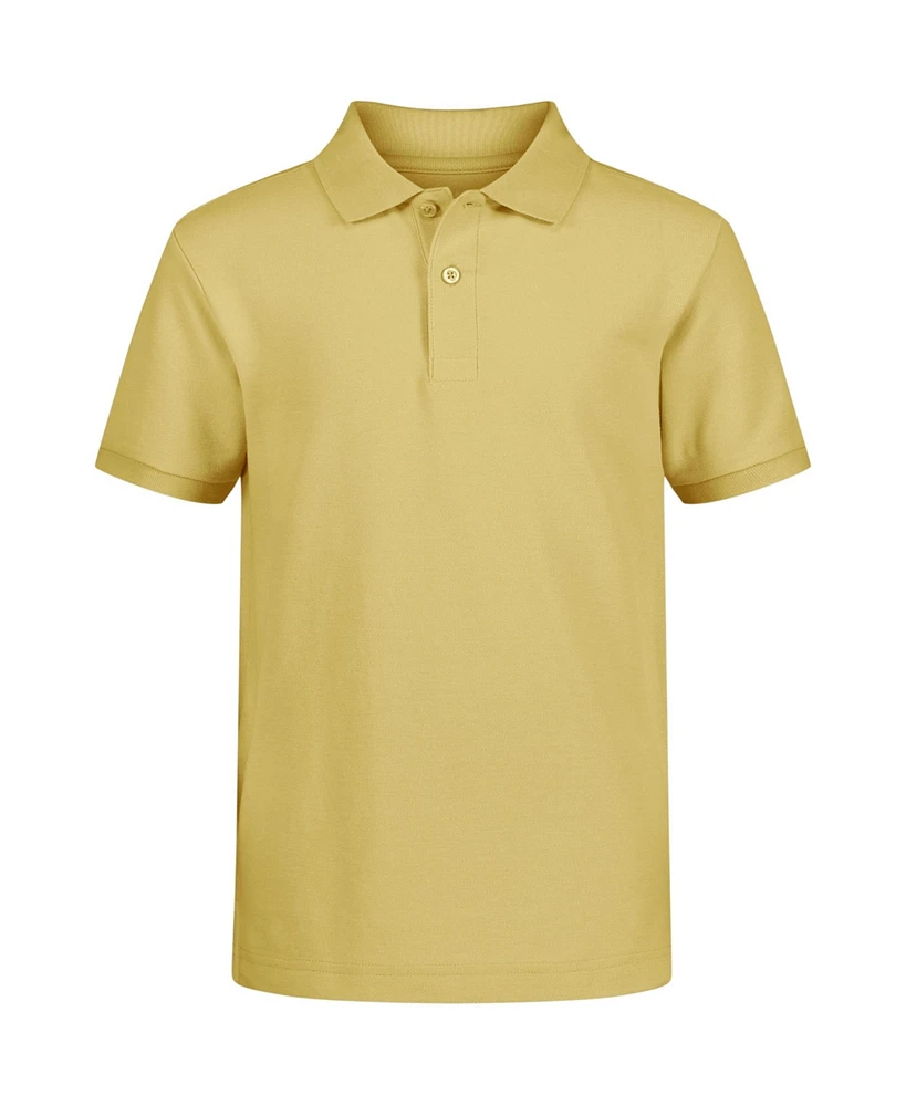 Nautica Little Boys Uniform Stretch Double Pique Polo