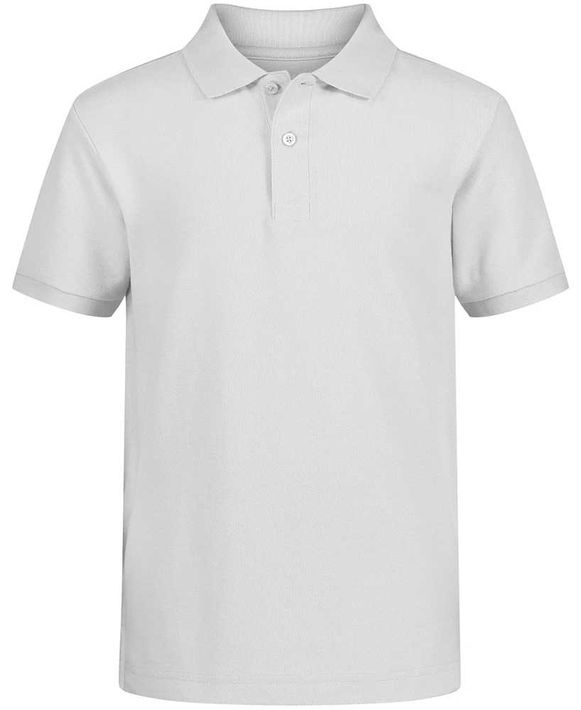 Nautica Little Boys Uniform Stretch Double Pique Polo